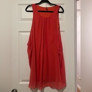 NAF NAF Vibrant Red Flowy Dress Size S